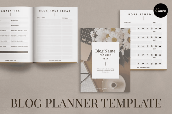 Download Blog Planner Template Canva - Blog Collection